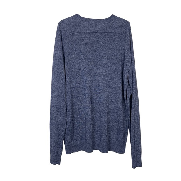 Vince Men’s Linen Blend V-Neck Chest Pocket Long Sleeve Sweater Size XLarge - Picture 2 of 7